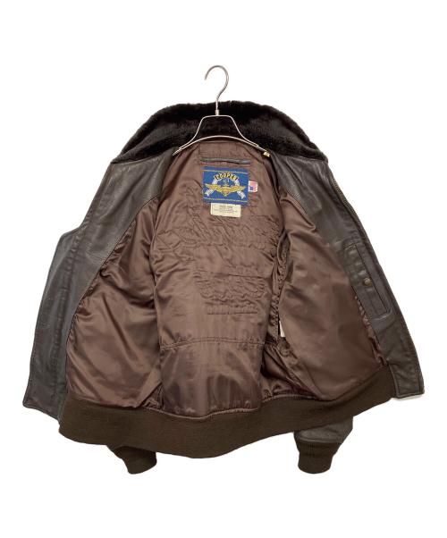 cooper（クーパー）cooper (クーパー) レザージャケット ブラウン サイズ:40Rの古着・服飾アイテム