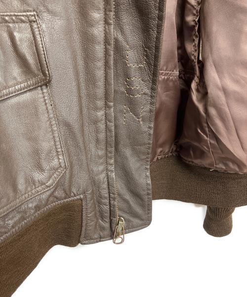 cooper（クーパー）cooper (クーパー) レザージャケット ブラウン サイズ:40Rの古着・服飾アイテム
