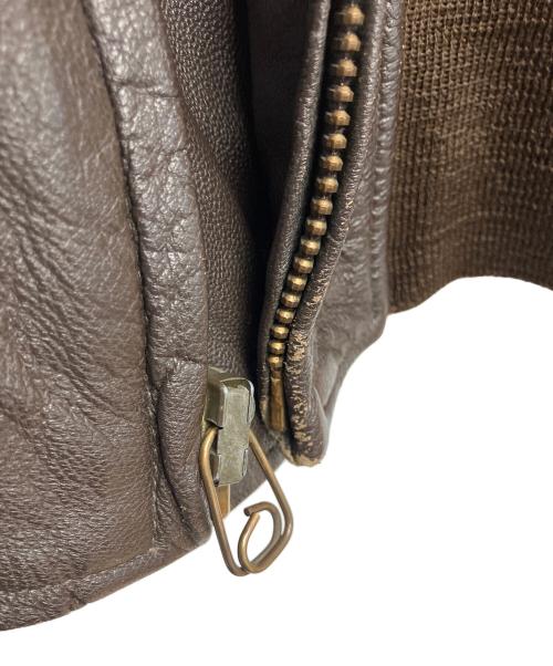 cooper（クーパー）cooper (クーパー) レザージャケット ブラウン サイズ:40Rの古着・服飾アイテム