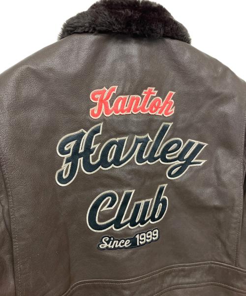 cooper（クーパー）cooper (クーパー) レザージャケット ブラウン サイズ:40Rの古着・服飾アイテム