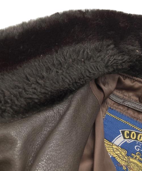 cooper（クーパー）cooper (クーパー) レザージャケット ブラウン サイズ:40Rの古着・服飾アイテム