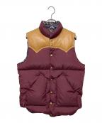 RockyMountainFeatherBedロッキーマウンテンフェザーベッド）の古着「ダウンベスト」｜レッド