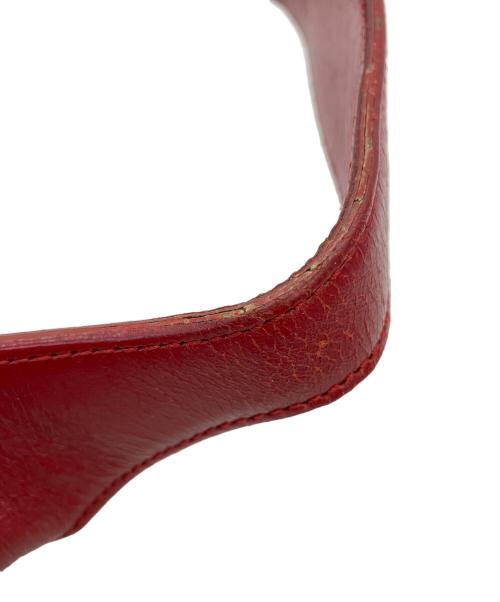 GUCCI（グッチ）GUCCI (グッチ) ワンショルダーバッグ レッド×ベージュの古着・服飾アイテム