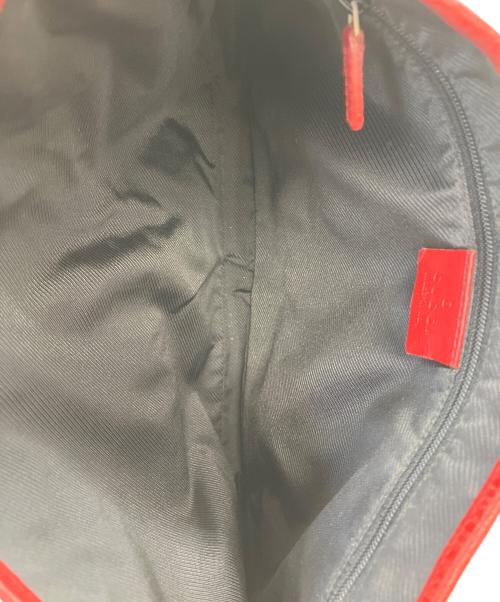 GUCCI（グッチ）GUCCI (グッチ) ワンショルダーバッグ レッド×ベージュの古着・服飾アイテム