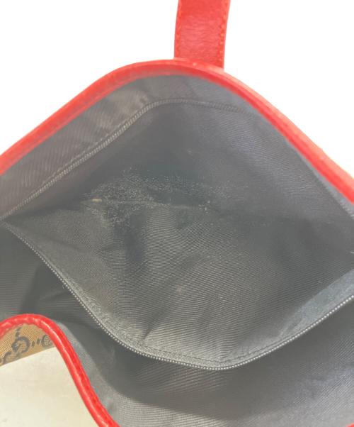 GUCCI（グッチ）GUCCI (グッチ) ワンショルダーバッグ レッド×ベージュの古着・服飾アイテム