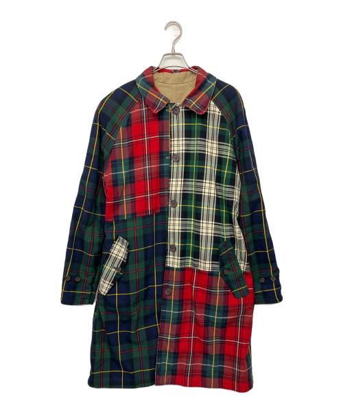 POLO RALPH LAUREN（ポロ・ラルフローレン）POLO RALPH LAUREN (ポロ・ラルフローレン) リバーシブルコート ベージュ×マルチカラー サイズ:L　の古着・服飾アイテム