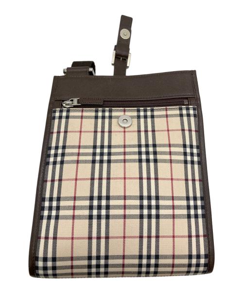 BURBERRY（バーバリー）BURBERRY (バーバリー) ノバチェック　ショルダーバッグ ベージュの古着・服飾アイテム