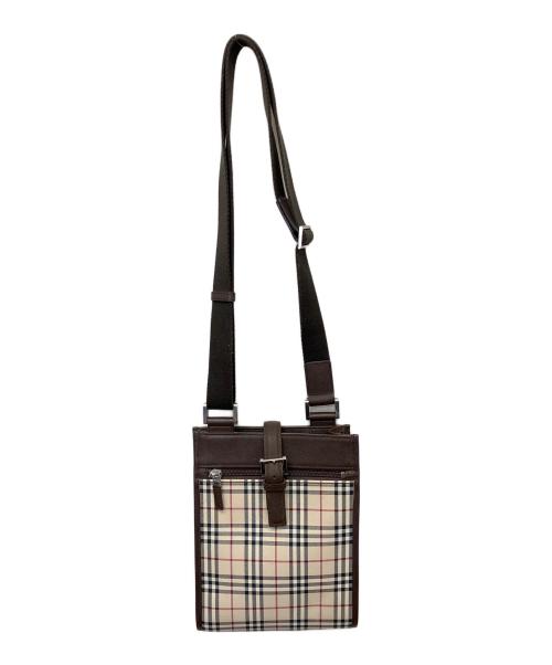 BURBERRY（バーバリー）BURBERRY (バーバリー) ノバチェック　ショルダーバッグ ベージュの古着・服飾アイテム