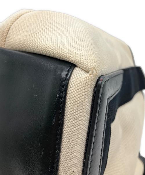 BALENCIAGA（バレンシアガ）BALENCIAGA (バレンシアガ) ネイビーカバスS トートバッグ ベージュ×ブラックの古着・服飾アイテム