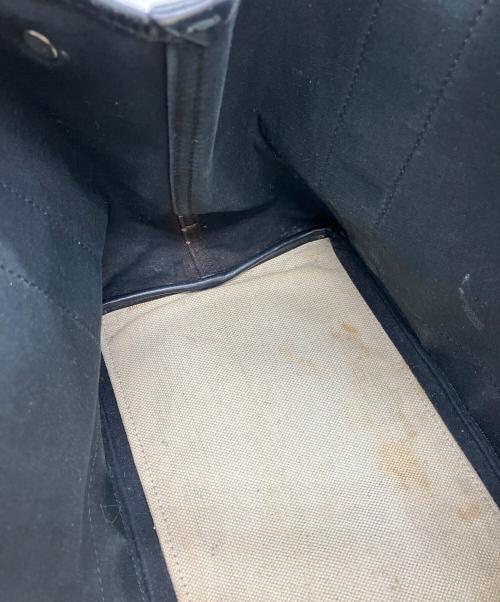 BALENCIAGA（バレンシアガ）BALENCIAGA (バレンシアガ) ネイビーカバスS トートバッグ ベージュ×ブラックの古着・服飾アイテム