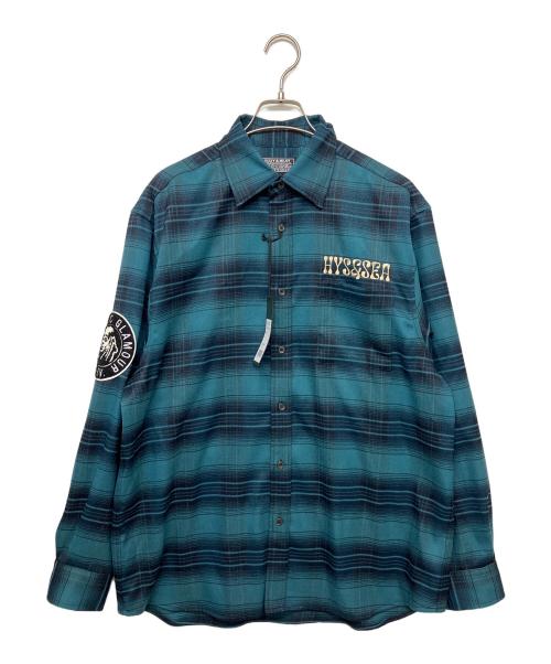 Hysteric Glamour（ヒステリックグラマー）Hysteric Glamour (ヒステリックグラマー) WIND AND SEA (ウィンダンシー) 長袖シャツ グリーン サイズ:Lの古着・服飾アイテム