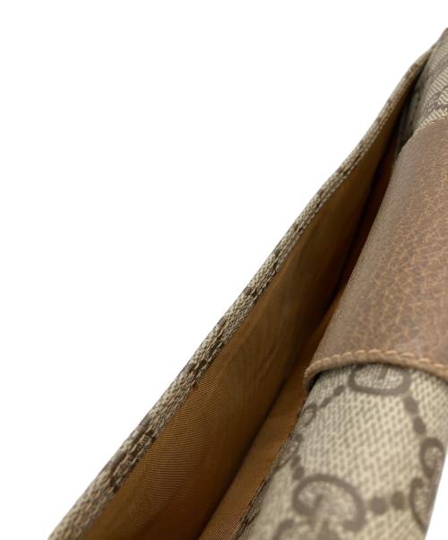 GUCCI（グッチ）GUCCI (グッチ) OLD GUCCI ショルダーバッグ グレー×ブラウンの古着・服飾アイテム