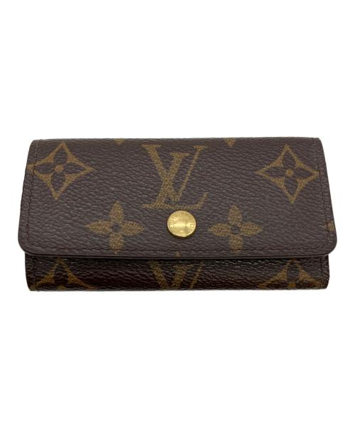LOUIS VUITTON（ルイ ヴィトン）LOUIS VUITTON (ルイ ヴィトン) モノグラム ミュルティクレ 4 キーケース ブラウンの古着・服飾アイテム