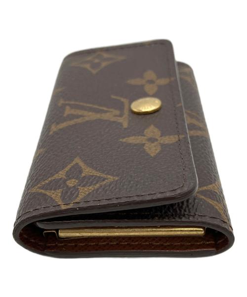 LOUIS VUITTON（ルイ ヴィトン）LOUIS VUITTON (ルイ ヴィトン) モノグラム ミュルティクレ 4 キーケース ブラウンの古着・服飾アイテム