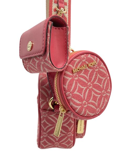 MICHAEL KORS（マイケル・コース）MICHAEL KORS (マイケル・コース) ショルダーバッグ ピンクの古着・服飾アイテム