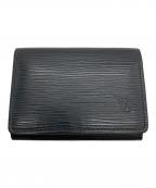 LOUIS VUITTONルイ ヴィトン）の古着「エピ カードケース」｜ブラック