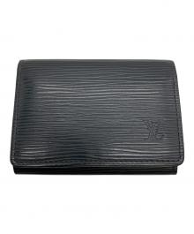 LOUIS VUITTON（ルイ ヴィトン）の古着「エピ カードケース」｜ブラック