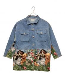 SUMI STYLE（スミ スタイル）の古着「動物切替デニムジャケット」｜ネイビー