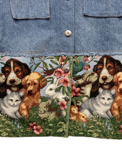 SUMI STYLE（スミ スタイル）SUMI STYLE (スミ スタイル) 動物切替デニムジャケット ネイビー サイズ:FREEの古着・服飾アイテム