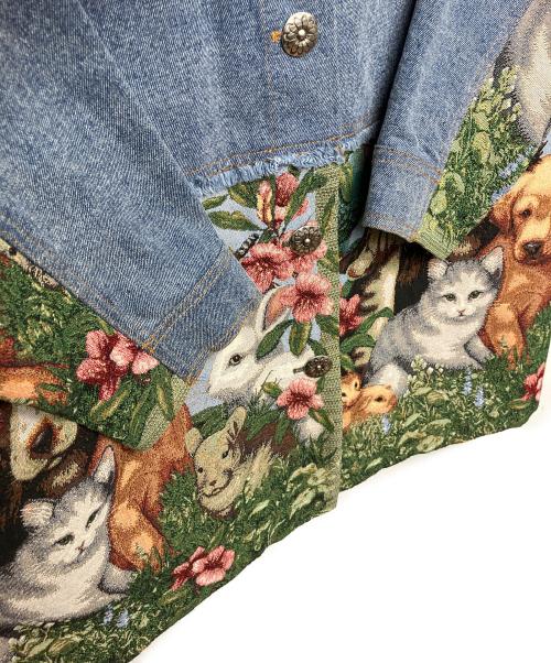 SUMI STYLE（スミ スタイル）SUMI STYLE (スミ スタイル) 動物切替デニムジャケット ネイビー サイズ:FREEの古着・服飾アイテム