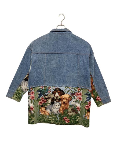 SUMI STYLE（スミ スタイル）SUMI STYLE (スミ スタイル) 動物切替デニムジャケット ネイビー サイズ:FREEの古着・服飾アイテム