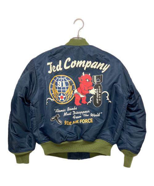 TED COMPANY（テッドカンパニー）TED COMPANY (テッドカンパニー) MA-1ジャケット ネイビー サイズ:38の古着・服飾アイテム