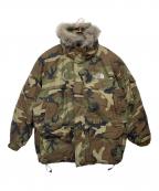 THE NORTH FACEザ ノース フェイス）の古着「ダウンジャケット」｜カーキ×ブラウン