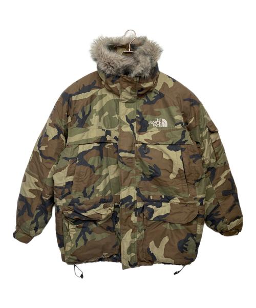 THE NORTH FACE（ザ ノース フェイス）THE NORTH FACE (ザ ノース フェイス) ダウンジャケット カーキ×ブラウン サイズ:不明の古着・服飾アイテム