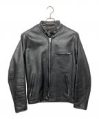 Schottショット）の古着「シングルライダースジャケット」｜ブラック