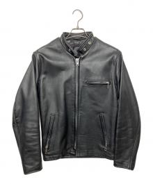 Schott（ショット）の古着「シングルライダースジャケット」｜ブラック