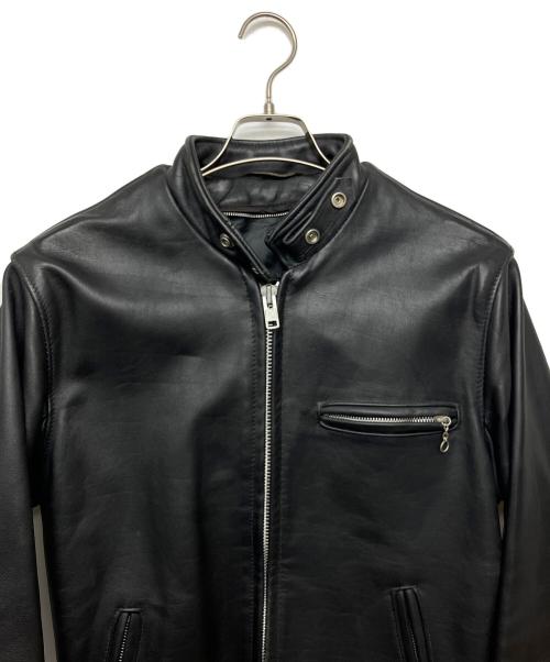 Schott（ショット）Schott (ショット) シングルライダースジャケット ブラック サイズ:36の古着・服飾アイテム