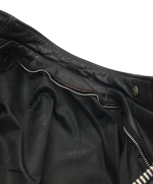 Schott（ショット）Schott (ショット) シングルライダースジャケット ブラック サイズ:不明の古着・服飾アイテム