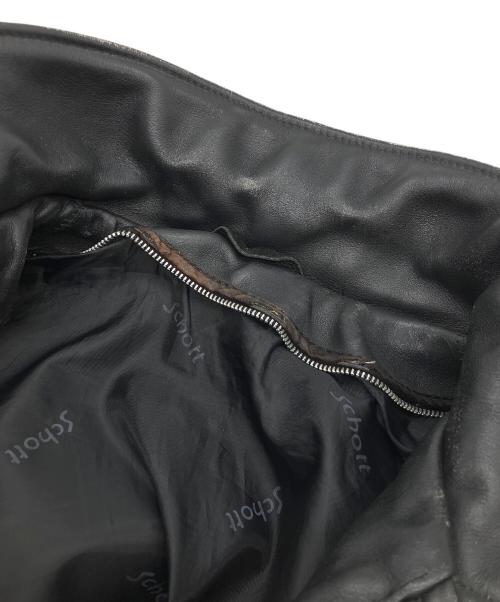 Schott（ショット）Schott (ショット) シングルライダースジャケット ブラック サイズ:不明の古着・服飾アイテム