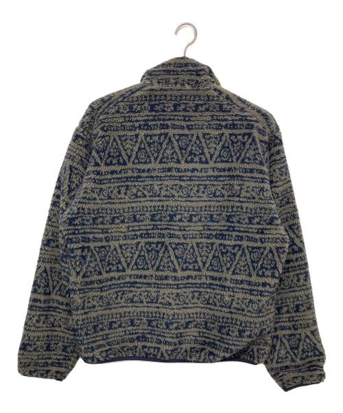 Patagonia（パタゴニア）Patagonia (パタゴニア) F97　サラサ柄　グリセードジャケット ブラック×ブラウン サイズ:Mの古着・服飾アイテム