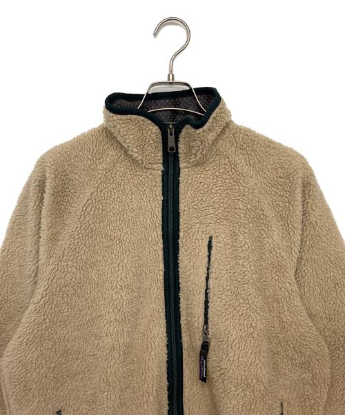 Patagonia（パタゴニア）Patagonia (パタゴニア) 97年　レトロカーディガン ベージュ×グリーン サイズ:Mの古着・服飾アイテム