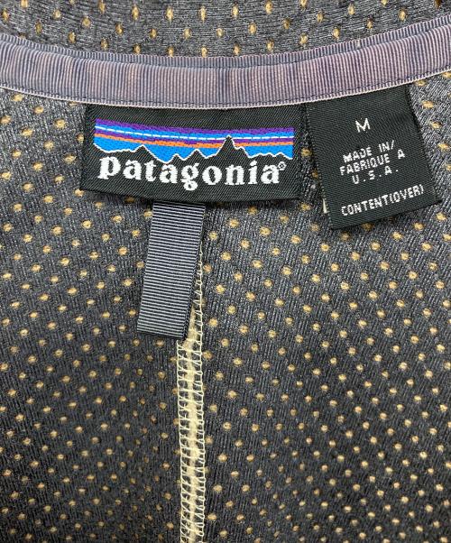 Patagonia（パタゴニア）Patagonia (パタゴニア) 97年　レトロカーディガン ベージュ×グリーン サイズ:Mの古着・服飾アイテム