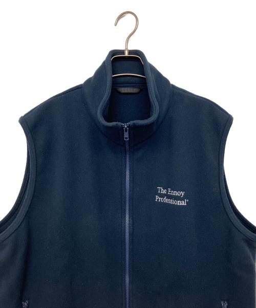 The Ennnoy Professional（ザ エンノイ プロフェッショナル）The Ennnoy Professional (ザ エンノイ プロフェッショナル) FLEECE VEST ネイビー サイズ:Lの古着・服飾アイテム
