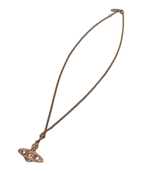 Vivienne Westwood（ヴィヴィアンウエストウッド）Vivienne Westwood (ヴィヴィアンウエストウッド) ネックレス ピンク×ゴールドの古着・服飾アイテム