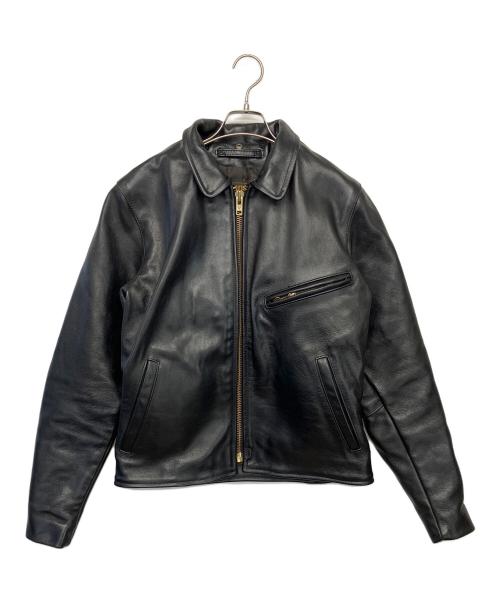 VANSON（バンソン）VANSON (バンソン) レザージャケット ブラック サイズ:38の古着・服飾アイテム