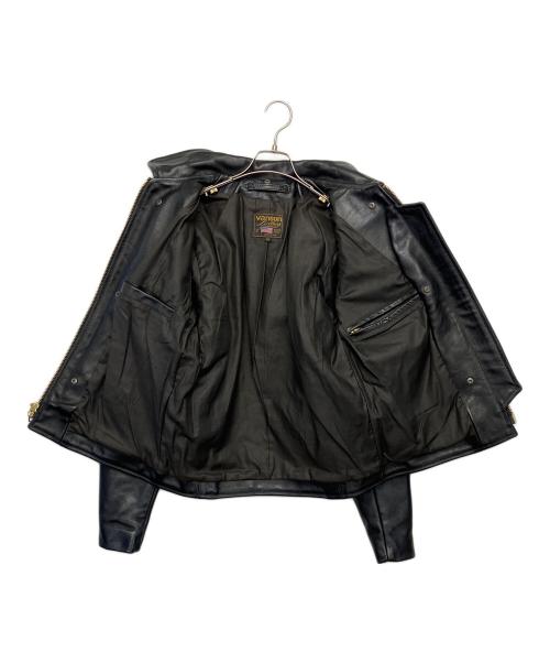 VANSON（バンソン）VANSON (バンソン) レザージャケット ブラック サイズ:38の古着・服飾アイテム