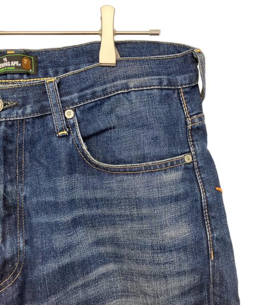 A BATHING APE（ア ベイシング エイプ）A BATHING APE (ア ベイシング エイプ) ショートデニム インディゴ サイズ:Lの古着・服飾アイテム