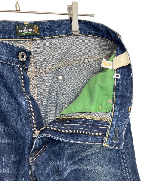 A BATHING APE（ア ベイシング エイプ）A BATHING APE (ア ベイシング エイプ) ショートデニム インディゴ サイズ:Lの古着・服飾アイテム