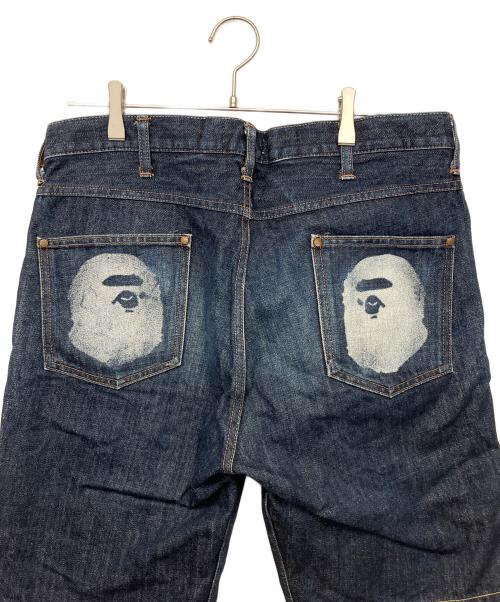 A BATHING APE（ア ベイシング エイプ）A BATHING APE (ア ベイシング エイプ) ショートデニム インディゴ サイズ:Lの古着・服飾アイテム