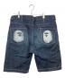中古・古着 A BATHING APE (ア ベイシング エイプ) ショートデニム インディゴ サイズ:L：10000円