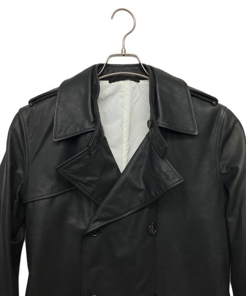 QUAI DE VALMY（ケドゥバルミー）QUAI DE VALMY (ケドゥバルミー) レザーコート ブラック サイズ:44の古着・服飾アイテム