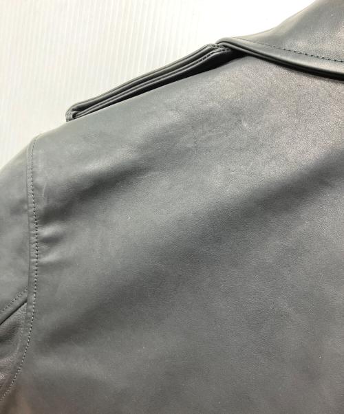 QUAI DE VALMY（ケドゥバルミー）QUAI DE VALMY (ケドゥバルミー) レザーコート ブラック サイズ:44の古着・服飾アイテム