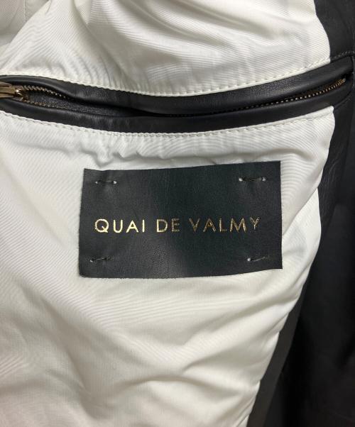 QUAI DE VALMY（ケドゥバルミー）QUAI DE VALMY (ケドゥバルミー) レザーコート ブラック サイズ:44の古着・服飾アイテム