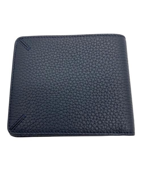GIORGIO ARMANI（ジョルジョアルマーニ）GIORGIO ARMANI (ジョルジョアルマーニ) 2つ折り財布 ネイビーの古着・服飾アイテム