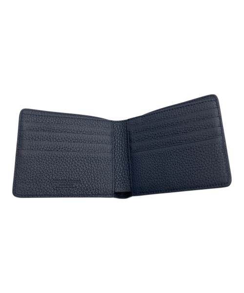 GIORGIO ARMANI（ジョルジョアルマーニ）GIORGIO ARMANI (ジョルジョアルマーニ) 2つ折り財布 ネイビーの古着・服飾アイテム
