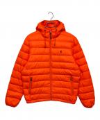 RALPH LAURENラルフローレン）の古着「ダウンジャケット」｜オレンジ